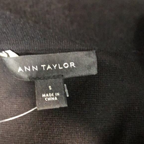 NWT Ann Taylor Off Shoulder Dress Sweater in Black XL - Picture 5 of 13